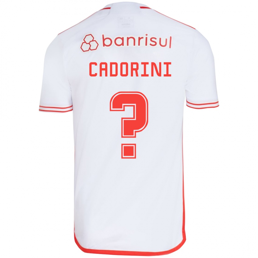 Criança Camisola Matheus Cadorini #0 Branco Vermelho Alternativa 2024/25 Camisa Brasil