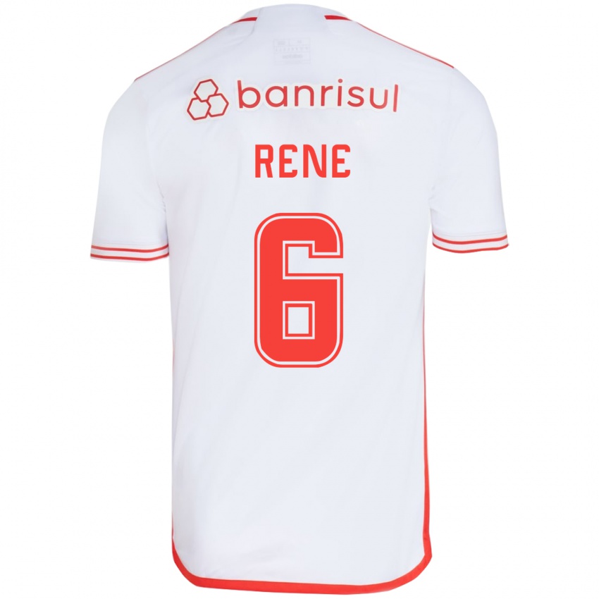 Criança Camisola Rene #6 Branco Vermelho Alternativa 2024/25 Camisa Brasil