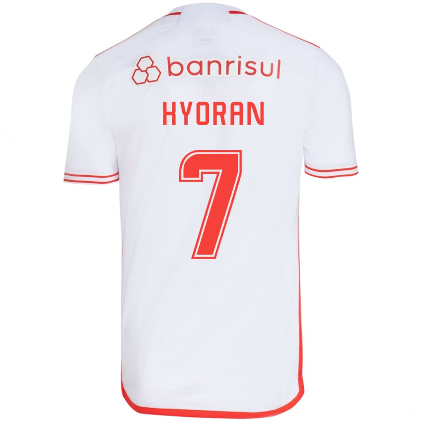 Criança Camisola Hyoran #7 Branco Vermelho Alternativa 2024/25 Camisa Brasil