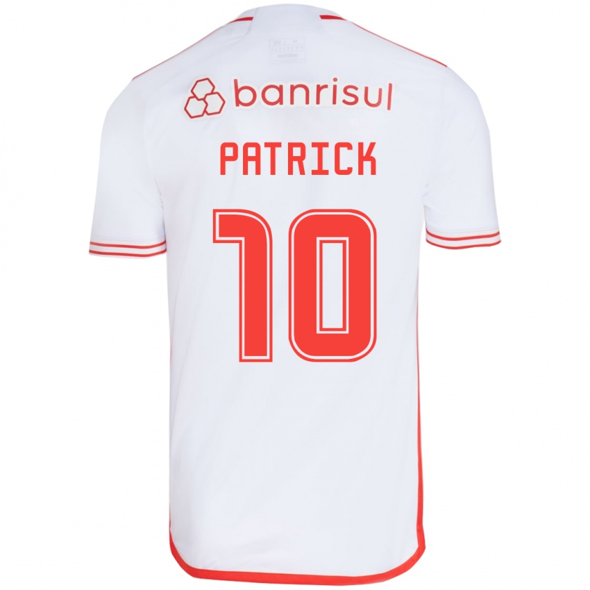 Criança Camisola Alan Patrick #10 Branco Vermelho Alternativa 2024/25 Camisa Brasil