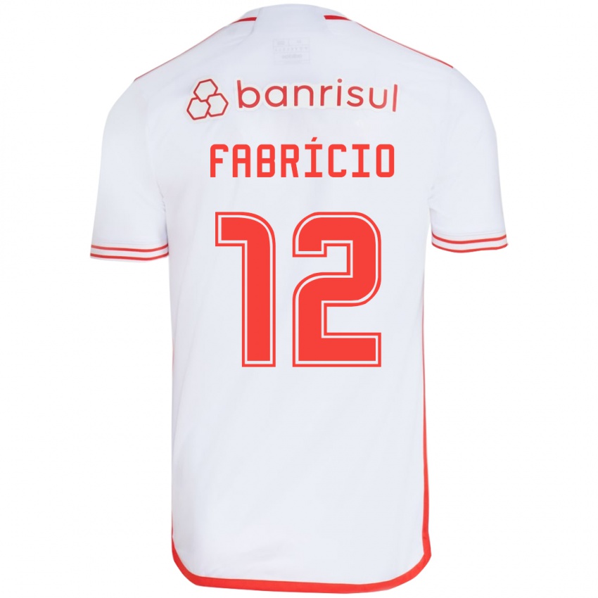 Criança Camisola Fabrício #12 Branco Vermelho Alternativa 2024/25 Camisa Brasil