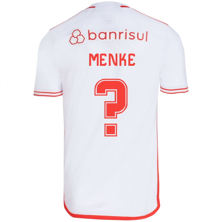 Criança Camisola Henrique Menke #0 Branco Vermelho Alternativa 2024/25 Camisa Brasil