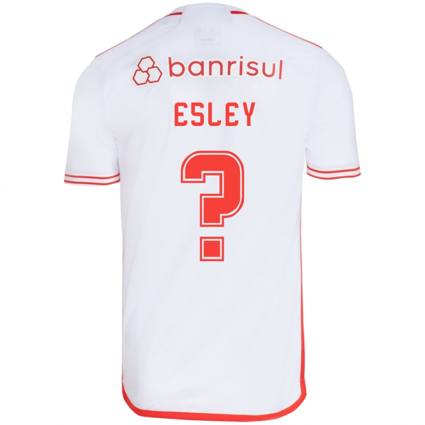 Criança Camisola Esley #0 Branco Vermelho Alternativa 2024/25 Camisa Brasil