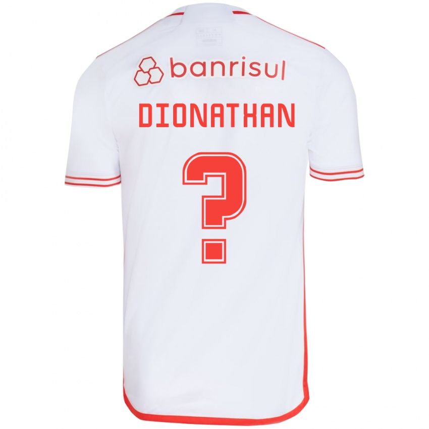 Criança Camisola Dionathan #0 Branco Vermelho Alternativa 2024/25 Camisa Brasil