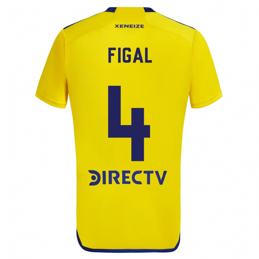 Criança Camisola Nicolás Figal #4 Amarelo Azul Alternativa 2024/25 Camisa Brasil