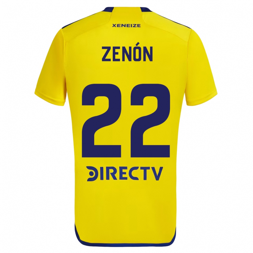 Criança Camisola Kevin Zenón #22 Amarelo Azul Alternativa 2024/25 Camisa Brasil