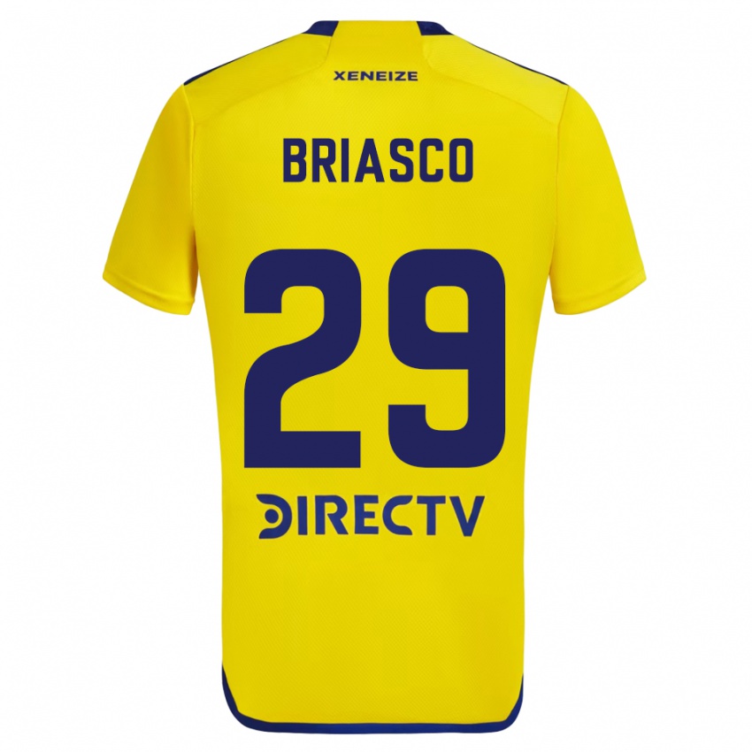 Criança Camisola Norberto Briasco #29 Amarelo Azul Alternativa 2024/25 Camisa Brasil