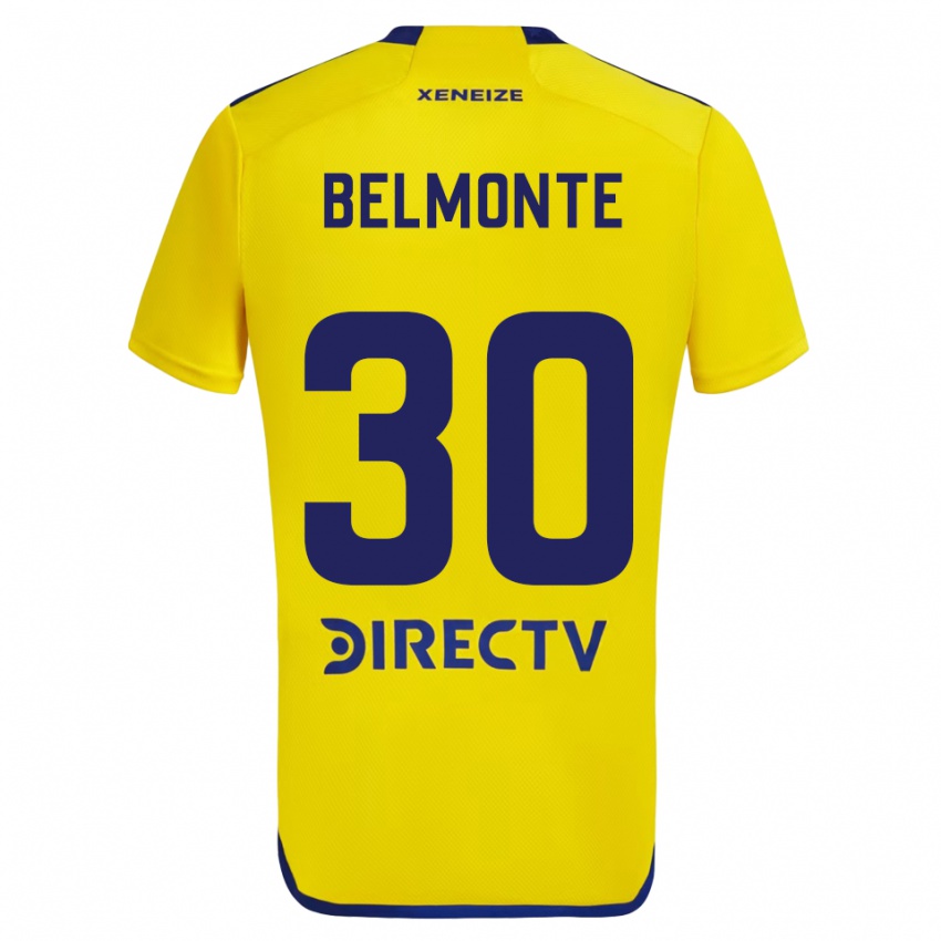 Criança Camisola Tomás Belmonte #30 Amarelo Azul Alternativa 2024/25 Camisa Brasil