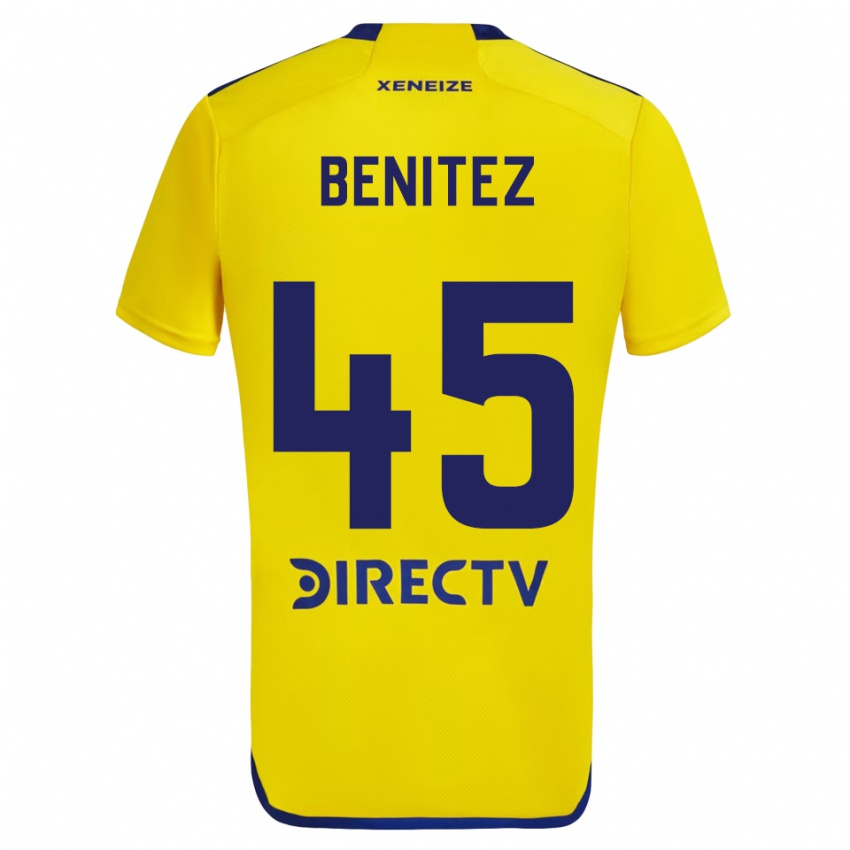 Criança Camisola Mauricio Benítez #45 Amarelo Azul Alternativa 2024/25 Camisa Brasil