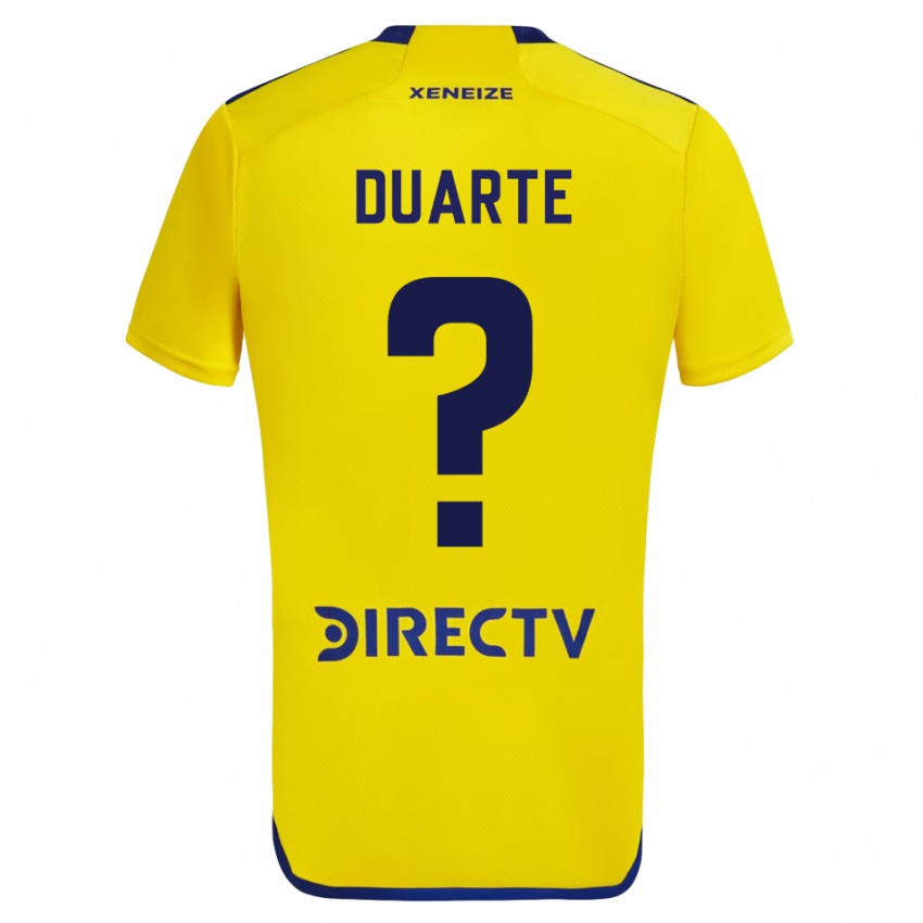 Criança Camisola Kevin Duarte #0 Amarelo Azul Alternativa 2024/25 Camisa Brasil