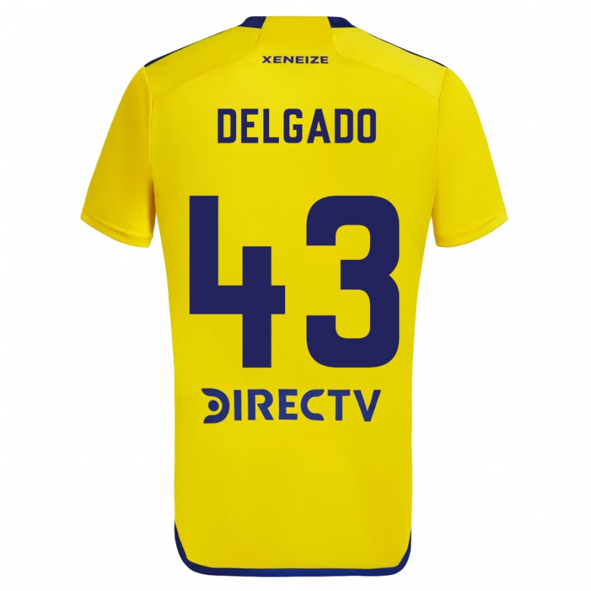 Criança Camisola Milton Delgado #43 Amarelo Azul Alternativa 2024/25 Camisa Brasil