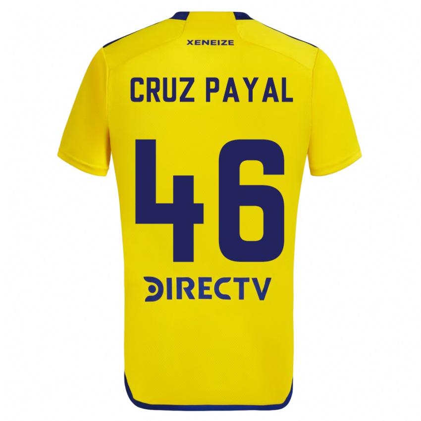 Criança Camisola Juan Cruz Payal #46 Amarelo Azul Alternativa 2024/25 Camisa Brasil