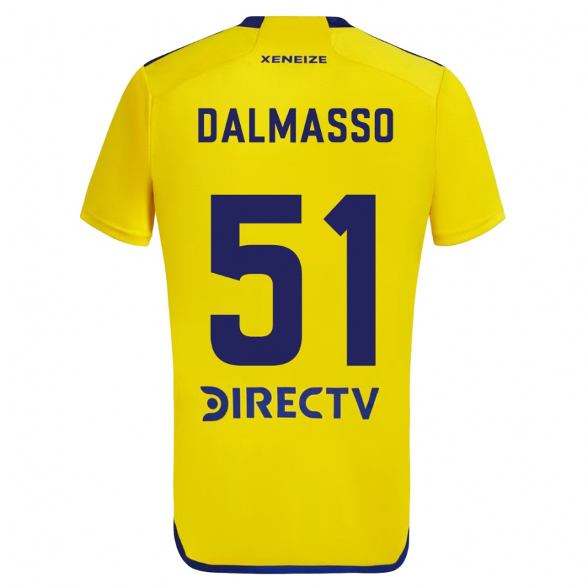 Criança Camisola Santiago Dalmasso #51 Amarelo Azul Alternativa 2024/25 Camisa Brasil