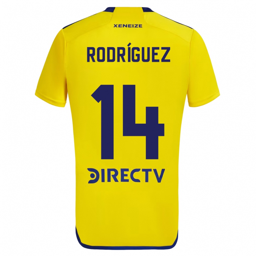 Criança Camisola Isaías Rodríguez #14 Amarelo Azul Alternativa 2024/25 Camisa Brasil