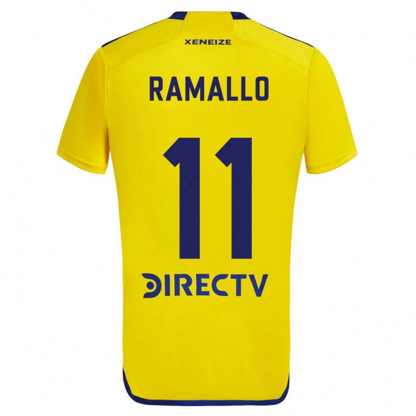 Criança Camisola Yael Ramallo #11 Amarelo Azul Alternativa 2024/25 Camisa Brasil