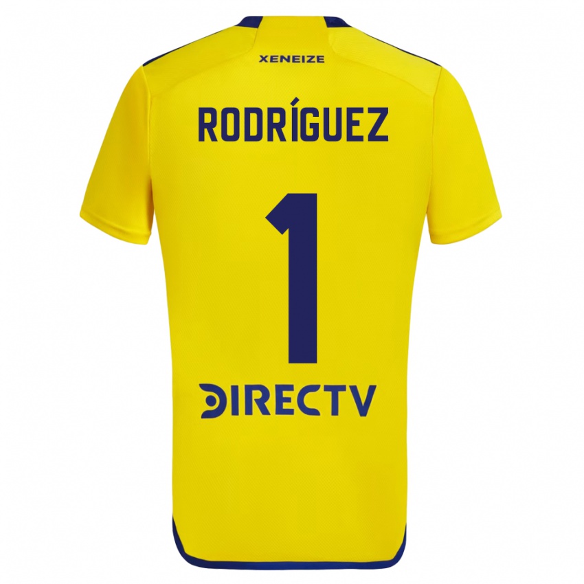 Criança Camisola Fernando Rodríguez #1 Amarelo Azul Alternativa 2024/25 Camisa Brasil