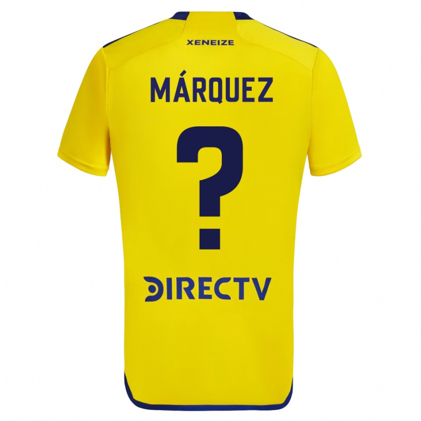 Criança Camisola Tomás Márquez #0 Amarelo Azul Alternativa 2024/25 Camisa Brasil