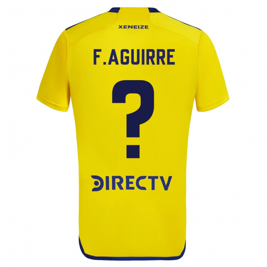 Criança Camisola Federico Aguirre #0 Amarelo Azul Alternativa 2024/25 Camisa Brasil