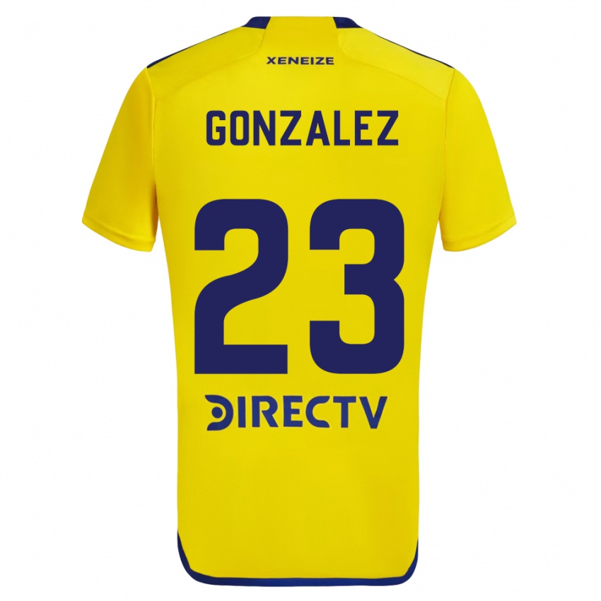 Criança Camisola Diego Gonzalez #23 Amarelo Azul Alternativa 2024/25 Camisa Brasil