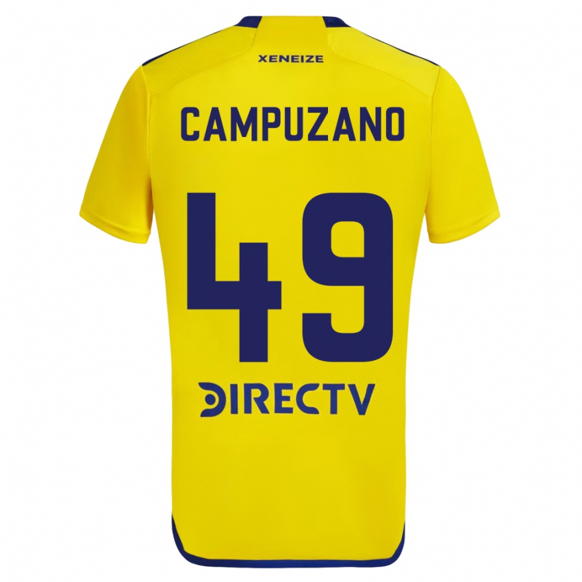 Criança Camisola Jorman Campuzano #49 Amarelo Azul Alternativa 2024/25 Camisa Brasil