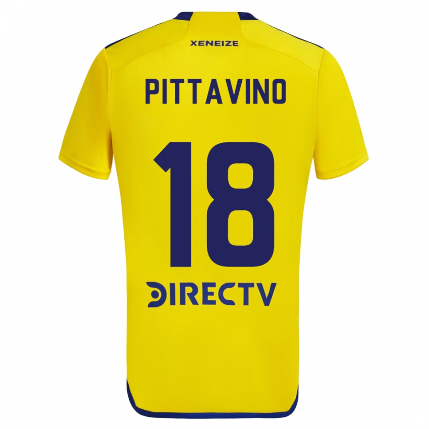 Criança Camisola Rodrigo Pittavino #18 Amarelo Azul Alternativa 2024/25 Camisa Brasil