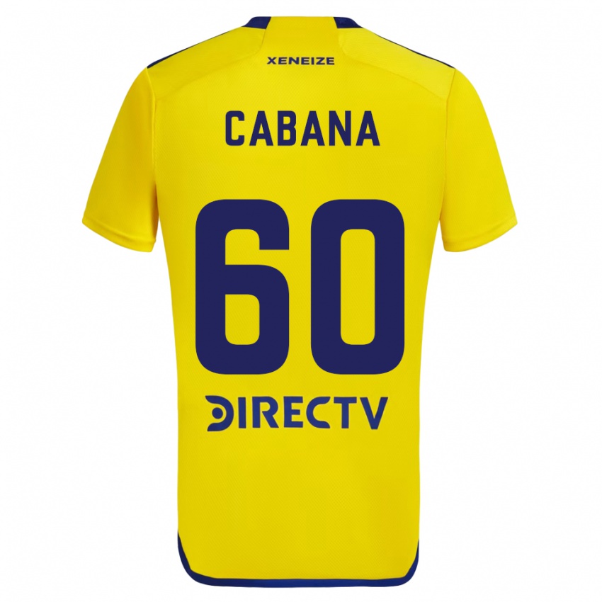 Criança Camisola Juan Pablo Cabana #60 Amarelo Azul Alternativa 2024/25 Camisa Brasil