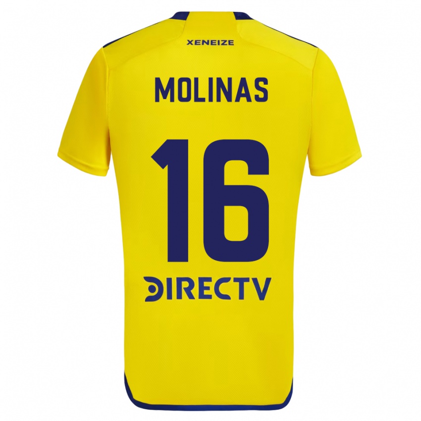 Criança Camisola Aaron Molinas #16 Amarelo Azul Alternativa 2024/25 Camisa Brasil