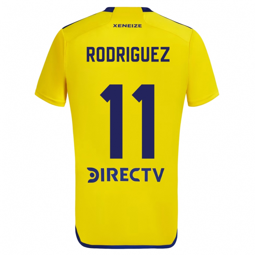 Criança Camisola Yamila Rodriguez #11 Amarelo Azul Alternativa 2024/25 Camisa Brasil