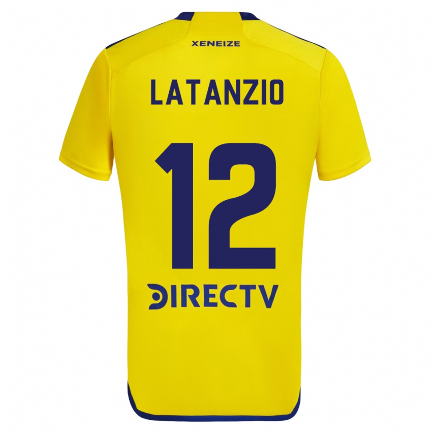 Criança Camisola Florencia Latanzio #12 Amarelo Azul Alternativa 2024/25 Camisa Brasil