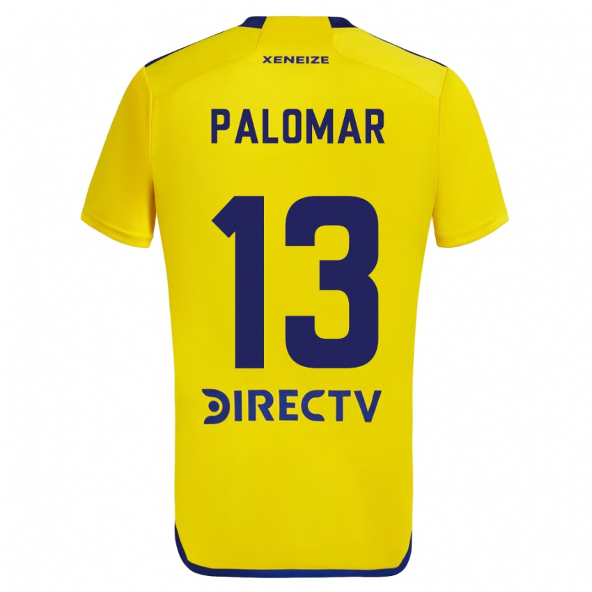 Criança Camisola Estefania Palomar #13 Amarelo Azul Alternativa 2024/25 Camisa Brasil