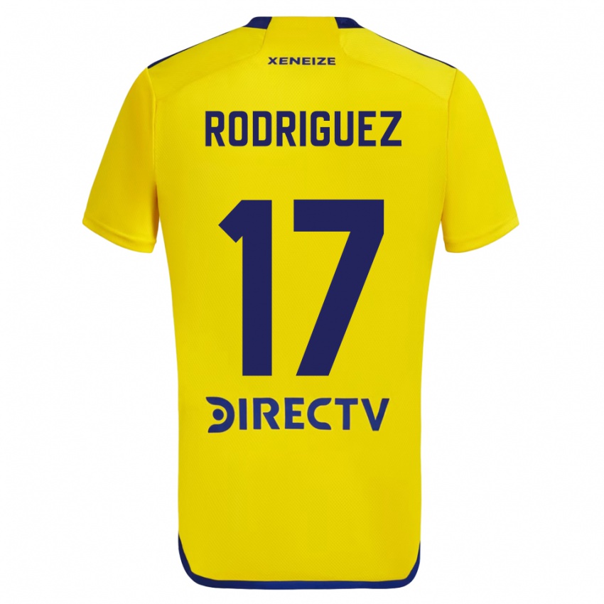 Criança Camisola Fanny Rodriguez #17 Amarelo Azul Alternativa 2024/25 Camisa Brasil