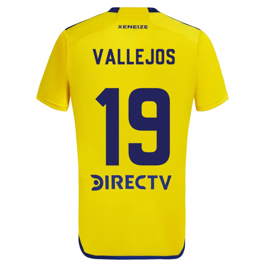 Criança Camisola Fabiana Vallejos #19 Amarelo Azul Alternativa 2024/25 Camisa Brasil