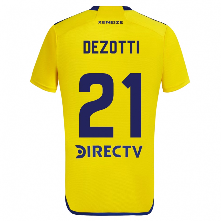 Criança Camisola Martina Dezotti #21 Amarelo Azul Alternativa 2024/25 Camisa Brasil