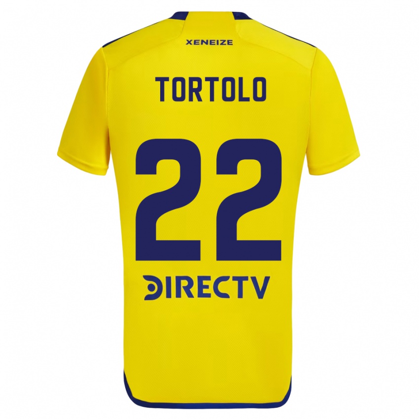 Criança Camisola Dulce Tortolo #22 Amarelo Azul Alternativa 2024/25 Camisa Brasil