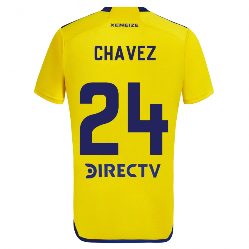 Criança Camisola Gabriela Chavez #24 Amarelo Azul Alternativa 2024/25 Camisa Brasil