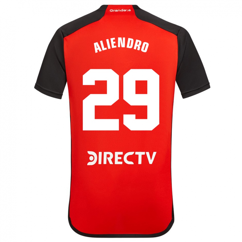 Criança Camisola Rodrigo Aliendro #29 Vermelho Preto Branco Alternativa 2024/25 Camisa Brasil