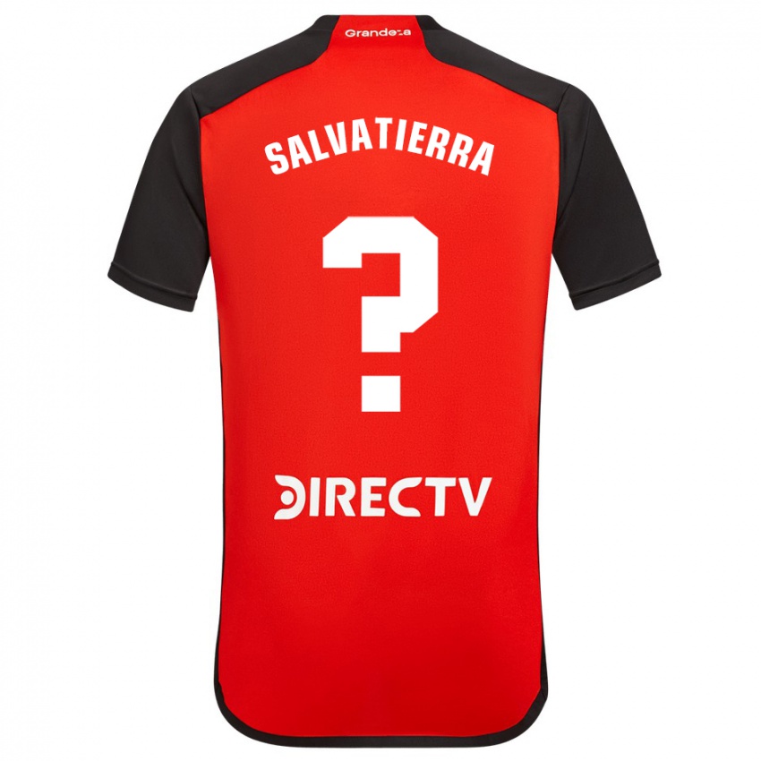 Criança Camisola Thiago Salvatierra #0 Vermelho Preto Branco Alternativa 2024/25 Camisa Brasil