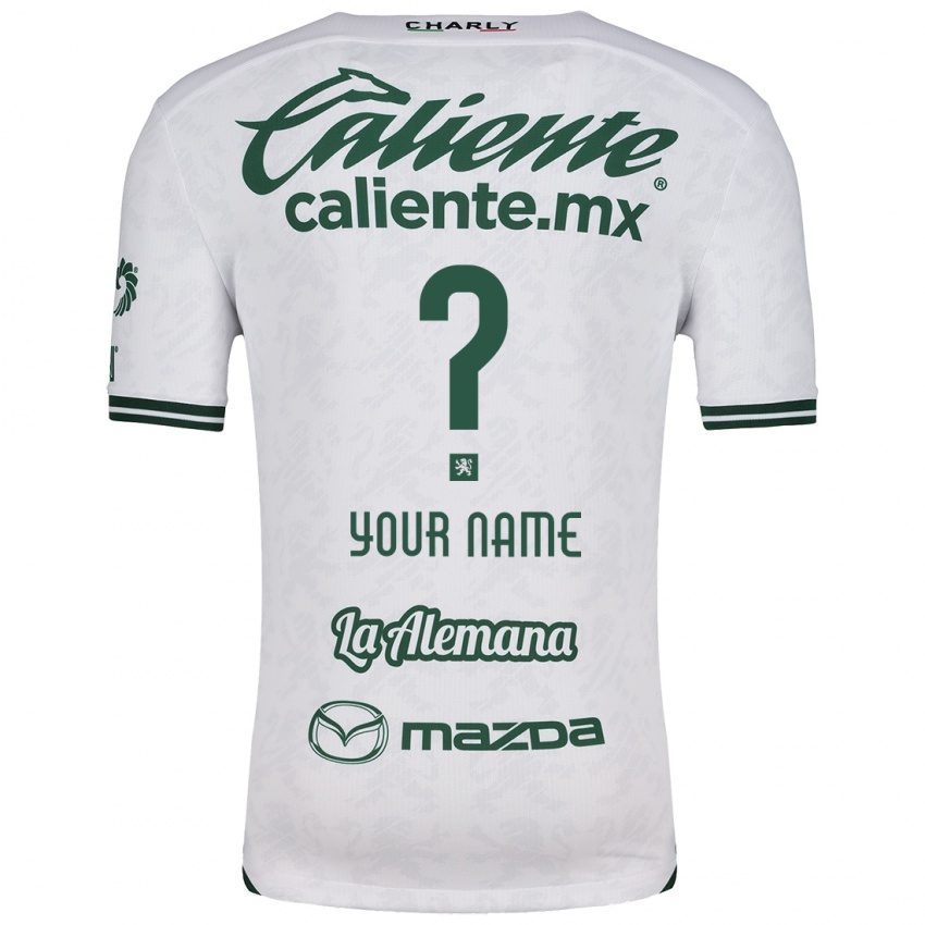 Criança Camisola Seu Nome #0 Branco Verde Alternativa 2024/25 Camisa Brasil