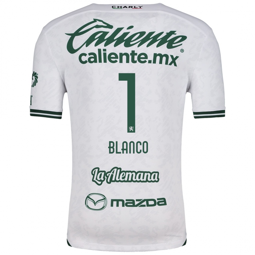 Criança Camisola Alfonso Blanco #1 Branco Verde Alternativa 2024/25 Camisa Brasil