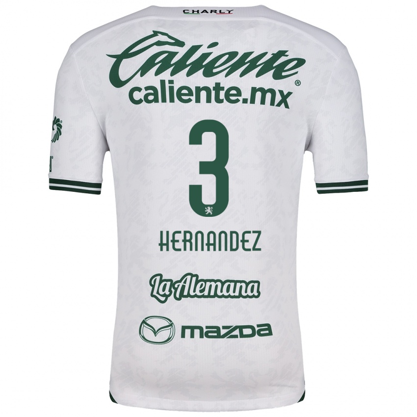 Criança Camisola Pedro Hernández #3 Branco Verde Alternativa 2024/25 Camisa Brasil