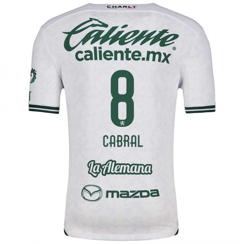 Criança Camisola Luciano Cabral #8 Branco Verde Alternativa 2024/25 Camisa Brasil