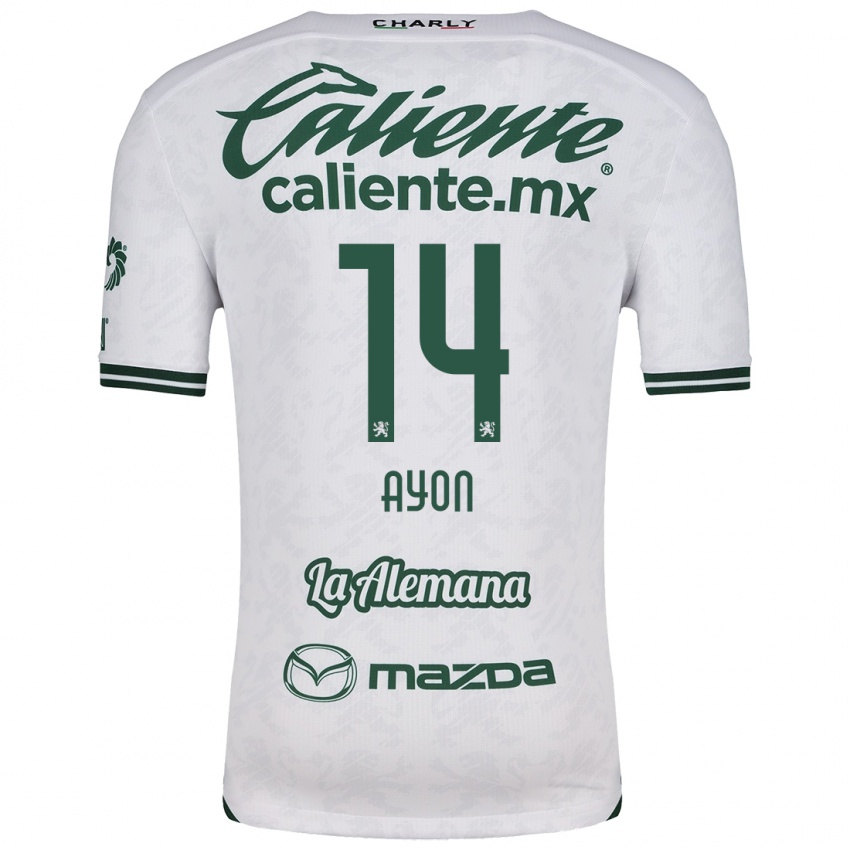 Criança Camisola Ettson Ayón #14 Branco Verde Alternativa 2024/25 Camisa Brasil