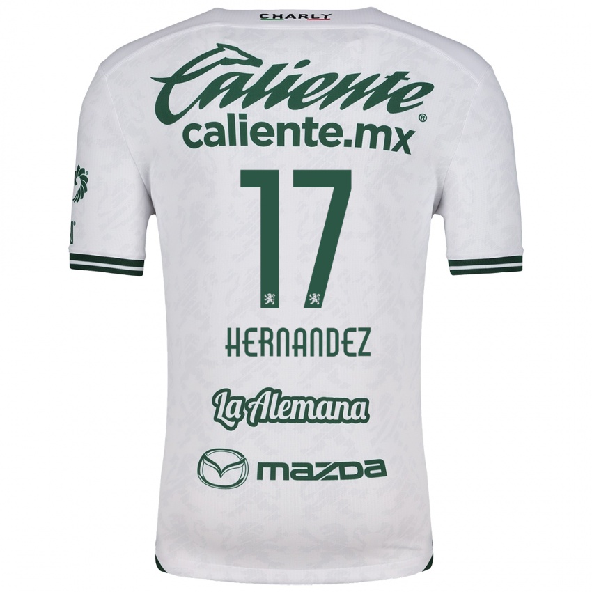 Criança Camisola Daniel Hernández #17 Branco Verde Alternativa 2024/25 Camisa Brasil