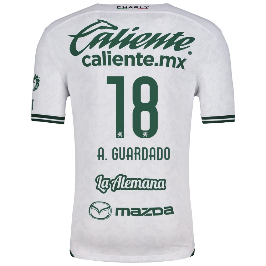 Criança Camisola Andrés Guardado #18 Branco Verde Alternativa 2024/25 Camisa Brasil