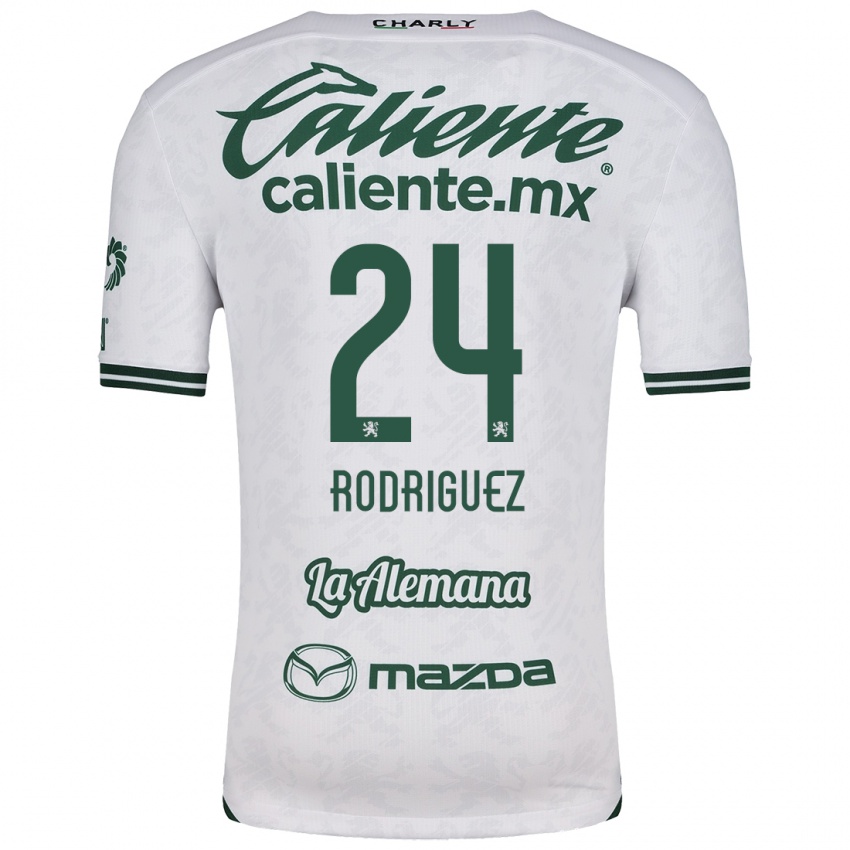 Criança Camisola Osvaldo Rodríguez #24 Branco Verde Alternativa 2024/25 Camisa Brasil