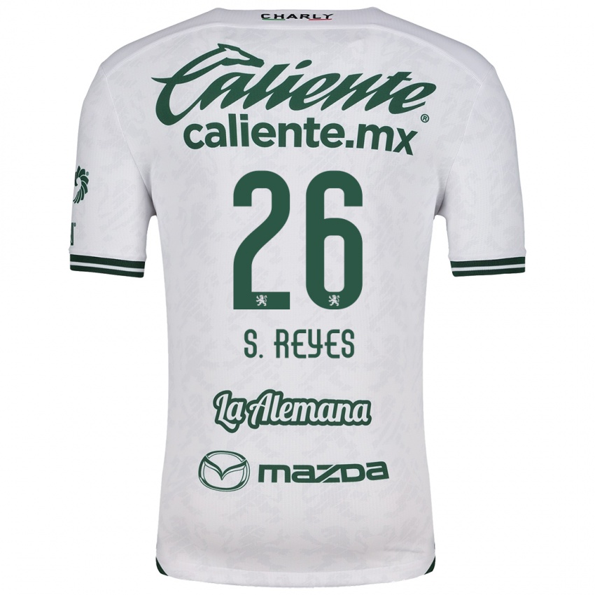 Criança Camisola Salvador Reyes #26 Branco Verde Alternativa 2024/25 Camisa Brasil