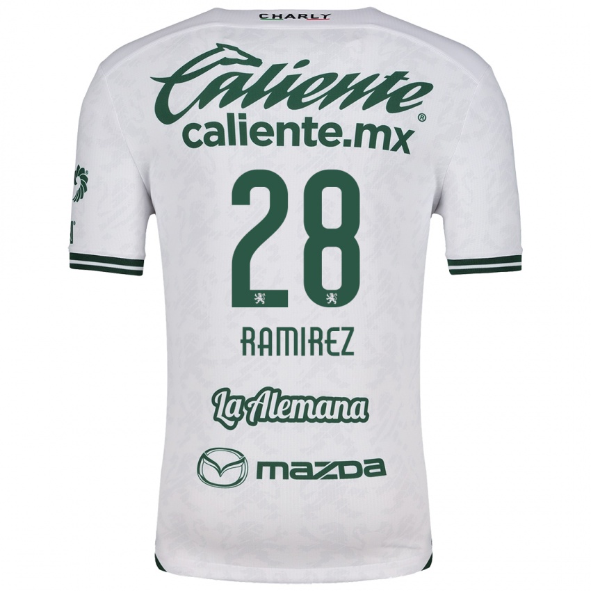 Criança Camisola David Ramírez #28 Branco Verde Alternativa 2024/25 Camisa Brasil