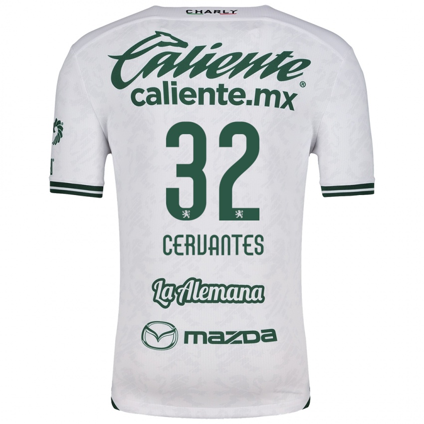 Criança Camisola Luis Cervantes #32 Branco Verde Alternativa 2024/25 Camisa Brasil