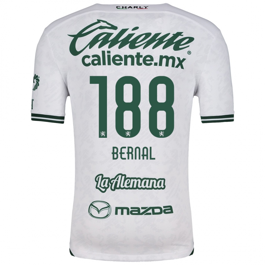 Criança Camisola Juan Bernal #188 Branco Verde Alternativa 2024/25 Camisa Brasil