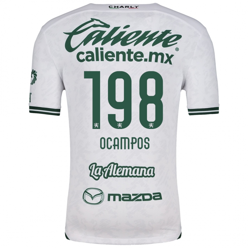 Criança Camisola Omar Ocampos #198 Branco Verde Alternativa 2024/25 Camisa Brasil